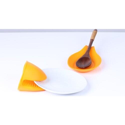 1Pc Silicone Gloves Anti-scalding Clip Tray Clips Oven Gloves Microwave Oven Insulation Gloves Anti-scalding Bowl Clips Non-slip