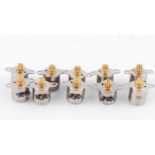 10PCS Micro stepper motor 2 phase 4 wire micro steppping motor for Digital electrical appliances