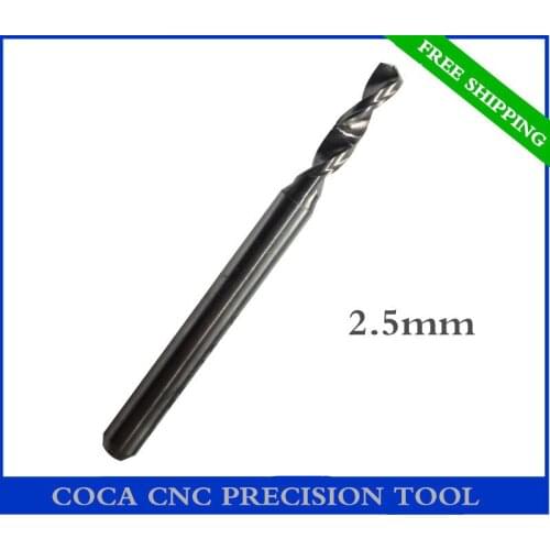 2.5mm,Free shipping,CNC Computer machine tool,Print Circuit Board drill,woodworking router bit, Carbide Micro Drilling Bits