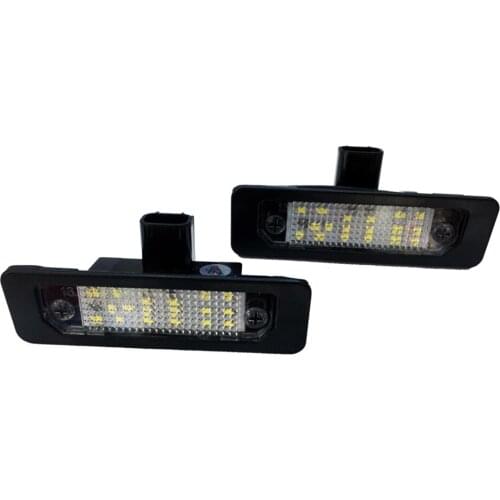 Car Flashing 2Pcs Car LED License Plate Light Lamp for Ford Mustang Fusion Flex Taurus for Lincoln MKS MKZ MKT MKX