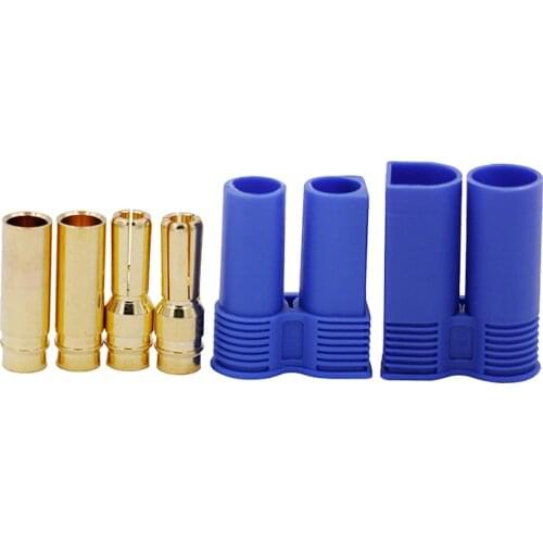 5set/lot EC3 3mm/EC5 5mm Male-Female Type Battery Connector Golden Battery Connector Bullet Plug