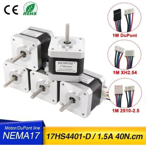 40mm Nema17 Stepper Motor 42 motor Nema 17 motor 42BYGH 1.7A (17HS4401) motor 4-lead for 3D printer