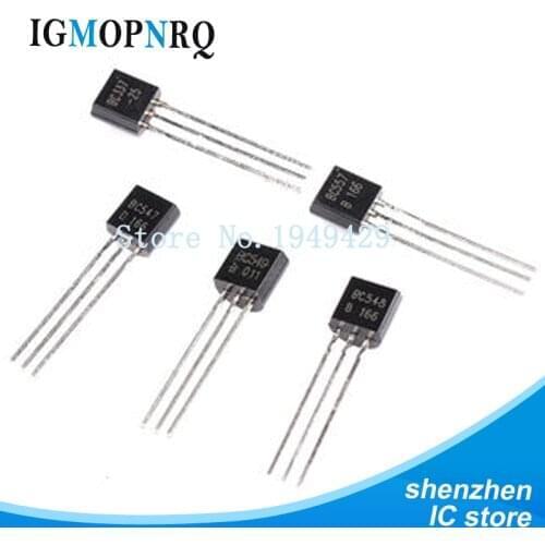 100pair=200pcs BC547 BC557 TO92 BC547B BC557B NPN PNP TO-92 IC