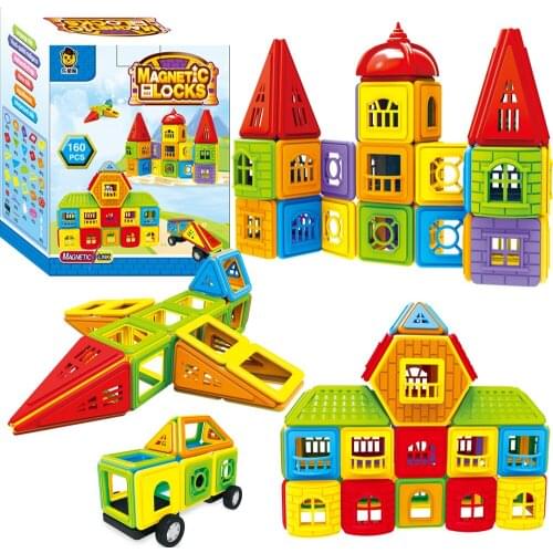 77-402PCS Magnetic Blocks Magnetic Designer Building Construction Toys Set Mini Size Magnet Educational Toys for Children Gifts