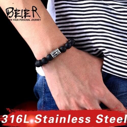 BEIER Stone Bracelets For Men