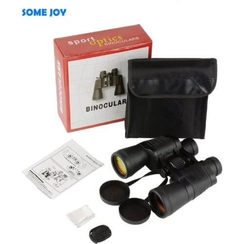 Binoculars Terrestrial Telescope 7X50 HD Anti-Glare Red Eyepiece Tourism Concert Telescopio Binoculares Binoculos Camping