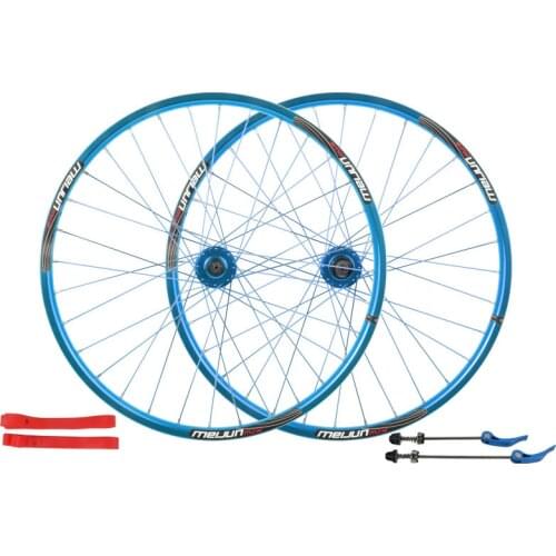 MEIJUN mountain bike Disc brake wheel 26 inch 32 hole before and after the bicycle wheel Aluminum Alloy bicycle wheels DIY color