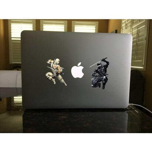 For x2 Gi Joe Set of Snake Eyes Storm Shadow Face Off Vinyl Window decal sticker