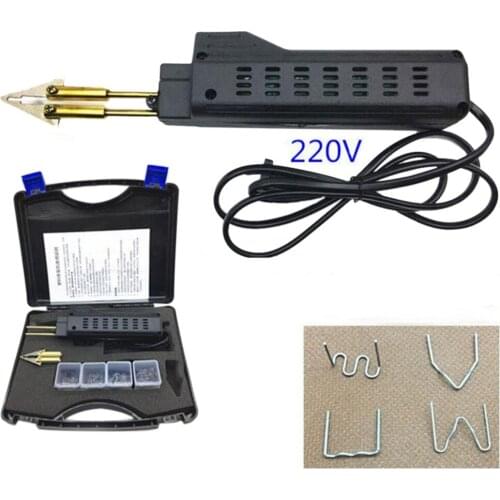 Hot Stapler Bumper Fender Fairing Weld Gun Plastic Repair Kit Staples Car Auto