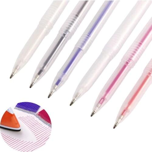 1Set Fade Out Fabric Markers Pencil High Temperature Disappearing Marker Pens Sewing Drawing Lines Accessories