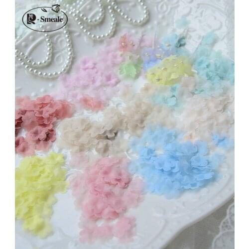 Multicolor DIY Handmade 3D Organza Flower DIY Wedding Dress Veil Mini Flowers Baby Clothes Making Materials 1.2cm RS2893