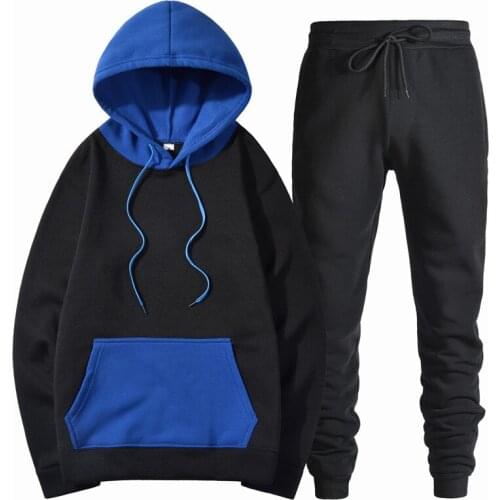 New Design Brand Fashion Sweatshirt Men Sportswear Men Hoodies+Sweat pants Pullover Hip Hop Mens tracksuit Sweatshirts Clothing