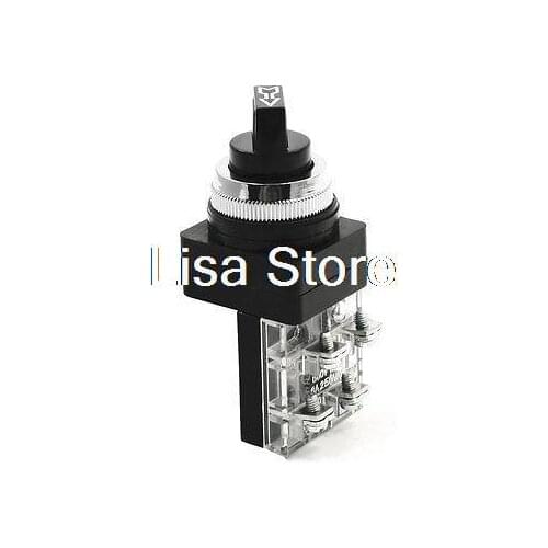 NC/NO 2 Position AC 250V 6A Rotary Latching Power Push Button Switch