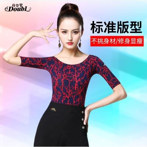 2019 new Sexy latin top Dance Clothes Women Latin Salsa Rumba Chacha Dance Performance Practice Costume