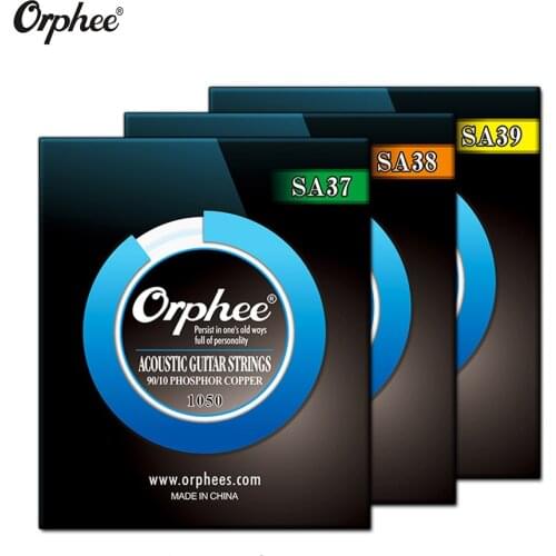 Orphee Acoustic Guitar Strings High End Professional SA Series Medium Light Extra Light Bronze Guitar Accessories Tone beauty