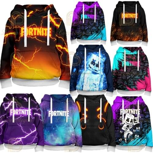 2-14Y Sweatshirt Fornite Child 3d Print Hoodie Sweatshirts Boys Girls Fashion Harajuku Jacket Kids Clothes Games Cosplay Costume