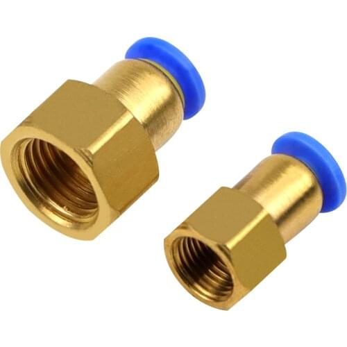 Pneumatic Connector 4mm 6mm 8mm 10mm 12mm PU Hose To 1/8 "1/4" 3/8 "1/2" BSP Female Thread Push In Quick Connect Fitting