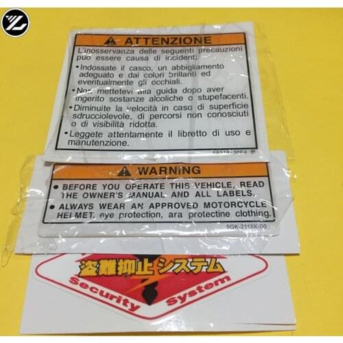 Motorcycle warning stickers key chip stickers tank stickers for honda for suzuki for kawasaki for yamaha moto gp stickers