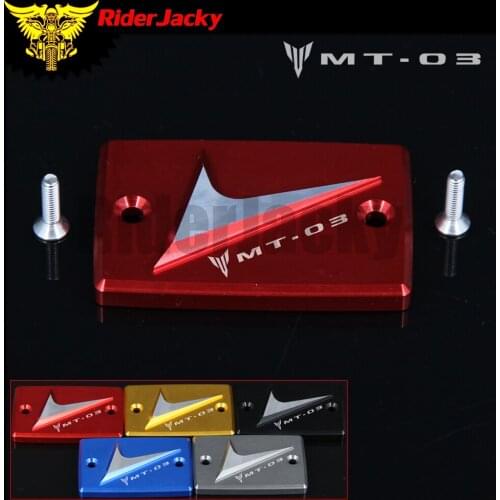 RiderJacky Red Motorcycle Front brake Fluid Reservoir Cap Cover For YAMAHA MT-03 MT03 MT 03 2006-2010 2007 2008 2009