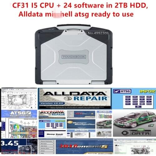Panasonic Toughbook CF31 CF-31 I5 CPU Touch screen with 2TB HDD， alldata 10.53 Mit.ch-ell atsg software install well in laptop