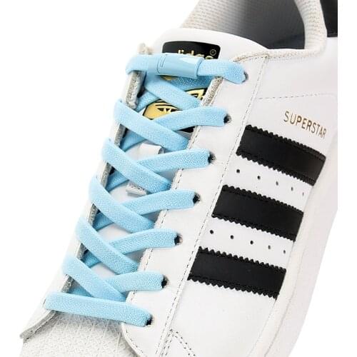 1 Pair No Tie Shoelaces Elastic Metal lock Magnetic Shoe Laces Flat Suitable For All Shoes Unisex Shoe Accessories Lazy Shoelace