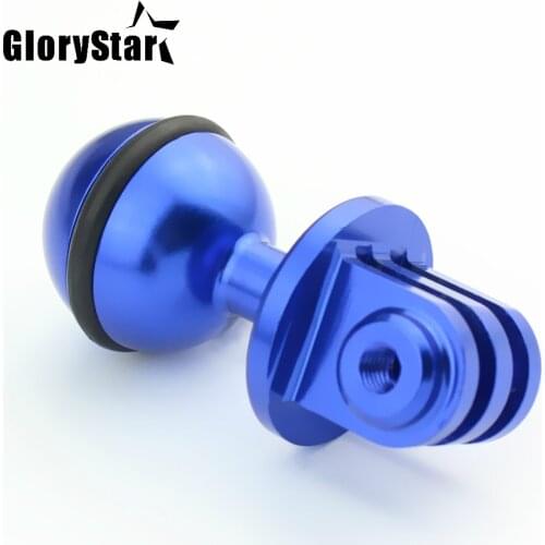CNC 360 Degree Rotation Ball Head Mount Tripod 2.5CM for Gopro Hero Session MAX OSMO for Xiaomi Yi SJCam GitUp Action Camera