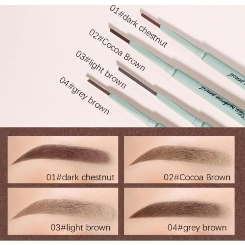 4 Colors Ultra Fine Triangle Eyebrow Pencil Makeup Long-lasting Sweetproof Smooth Eye Brow Tint Pen Brown Eye Cosmetic TSLM2