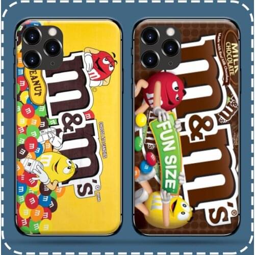 Funny M&Ms Chocolate Phone Case for iPhone 11 12 Pro X XS Max XR 5 6 6S 7 8 SE 2020 Samsung A 50 51 70 71 21 S 9 10 20 Fe plus