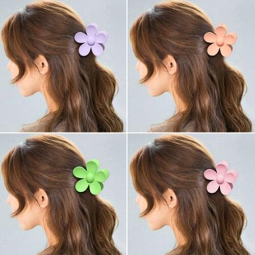 Cute Plate Hair Clip Flower Bath Catch Grap Large Female Back Head Shark Hairpin Headdress