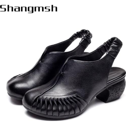 2020 Summer Women New Sandals High Heel Platform Shoes Black Female Wadges Sandals Open Toe Slipper Sandalia Feminina 2208