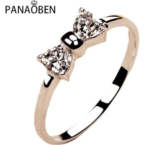 Unique Butterfly Rings Women Model Real 925 Sterling Silver Couple Luxury Engagement Wedding Charm Delicate Elegant Fine Jewelry