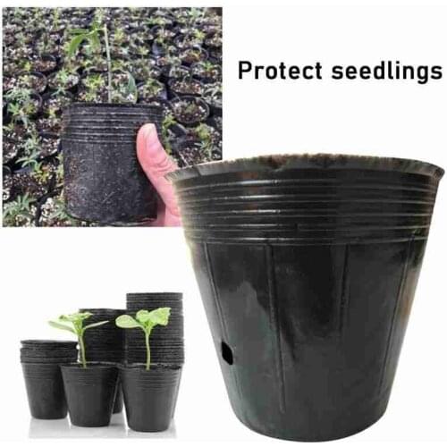 10pcs/set Black Plants Growing Bag Vegetable Flower Pot Container DIY Potato Garden Pot Planting Farm Home Grow Bag