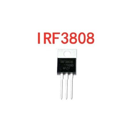 10pcs/lot IRF3808 IRF3808PBF TO-220 75V 140A original authentic In Stock