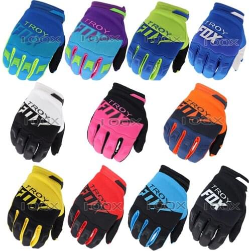 11 Color Troy Fox Air Mesh MX ATV Motocross Race Gloves Mountain Cycling Sports Motorbike Motorcycle 360 Moto Gloves