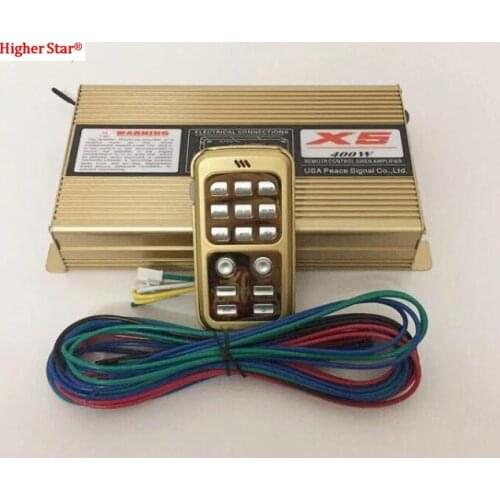 12V DC X5 400W car alarm ambulance warning siren amplifiers with remote control(without speaker)