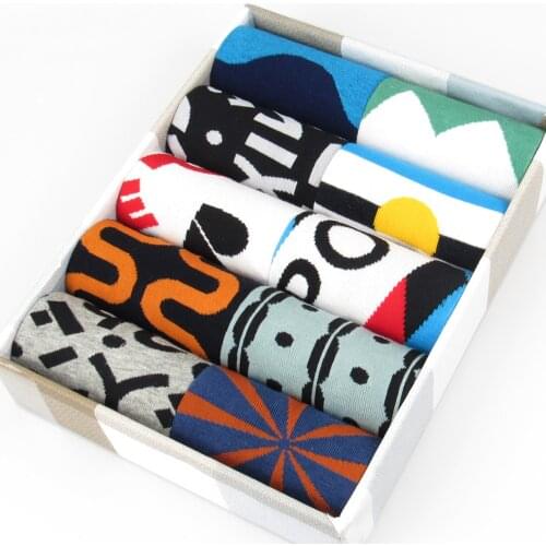 2021 New Fashion High Quality Mens Colorful Socks Cotton Mens Business Casual Breathable Happy Socks For Man Gift Sox