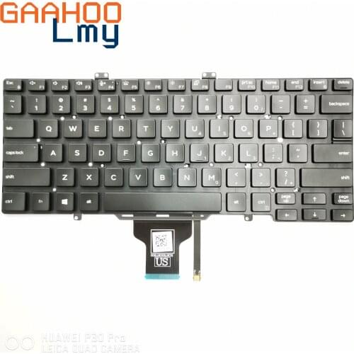 Brand New Original US Keyboard FOR DELL LATITUDE14 5400 5401 5410 7400 7410 laptop without Backlit Black