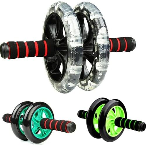 Home Gym Exercise Fitness Abdominal Muscle Training Bearing Mute Roller Double Wheel Abdominal Power Ab Rollers Gym Trainer