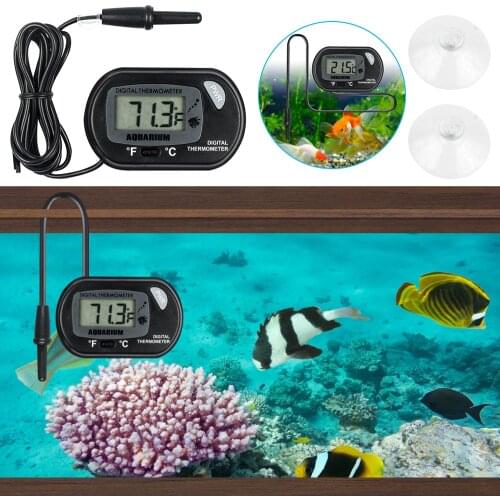 Mini Digital LCD Probe Fridge Freezer Thermometer Sensor Thermometer Thermograph Aquarium Refrigerator Reptile Hygrometer Gauge