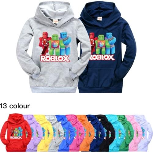 Kids Hoodies Boys Sweatshirt Robloxing Boys Outwear Hoodies Street Fight Long Costumes Clothes Shirts Childrens Sweatshirts