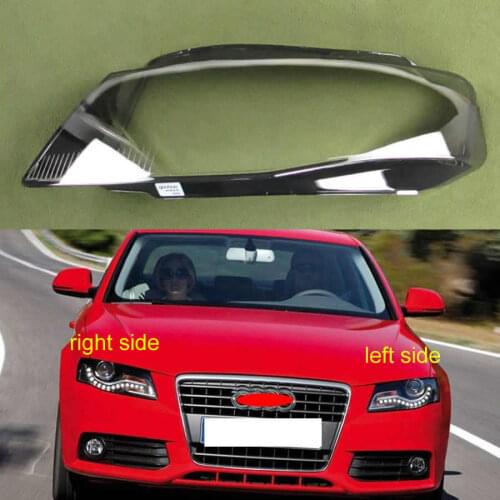 For Audi A4 A4L B8 2009 2010 2011 2012 Headlight Lamp Shade Special Transparent Lampshade Headlights Shell Headlamps Cover Glass