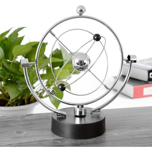 Kinetic Orbital Revolving Gadget Perpetual Motion Desk Office Decor Art Toy Gift Desk Set
