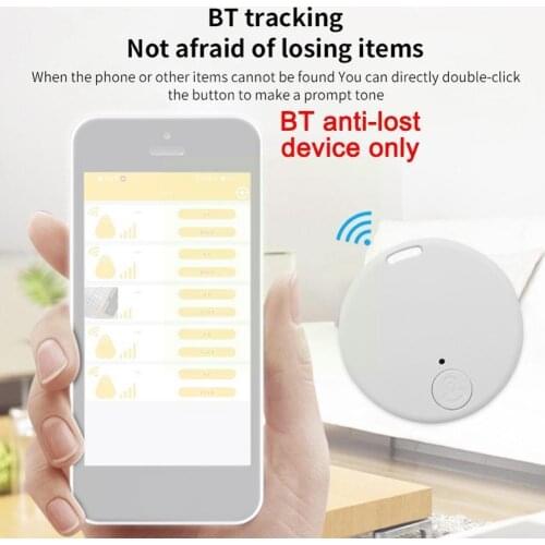 Round Bluetooth Anti-lost Device Small And Portable Anti-lost 5.0 Device Two-way Bluetooth Reminder Pet APP Phone L9F8