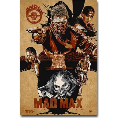 Mad Max Fury Road Movie 3 Silk Fabric Wall Poster Art Decor Sticker Bright