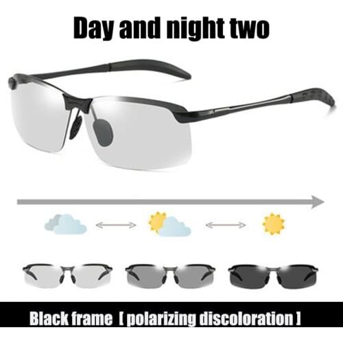 Color-changing Sunglasses Mens Polarized Driving Chameleon Glasses Mens Color-changing Sunglasses