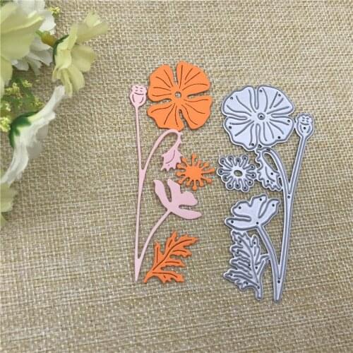 Flower Plant metal cutting dies cut die mold Round hole label tag Scrapbook paper craft knife mould blade punch stencils dies