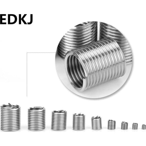 240pcs/box 304 stainless steel wire screw sleeve M3 M4 M5 M6 M8 series thread repair set tool combination Rivet Nut Kit Crew