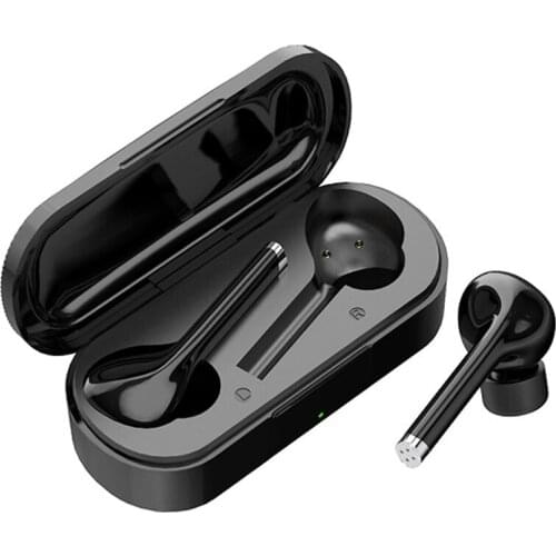TWS Bluetooth 5.0 Earphone True Wireless with Charging Cabin For Phone Bass Auto Pairing Half-in-ear Megnetic Earbuds