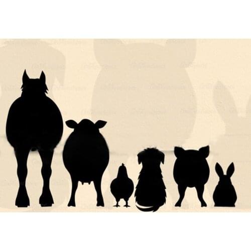 2021 New Design Craft Animal Set Metal Cutting Die Cut Dies Cow Scrapbook Album Paper Card Craft Embossing Die Cuts