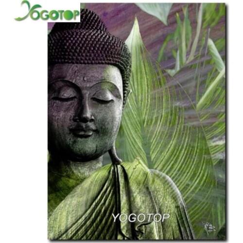 Full square/Round diamond embroidery religion buddha 5D diy diamond painting cross stitch kit Drill mosaic Wall Art YY1382